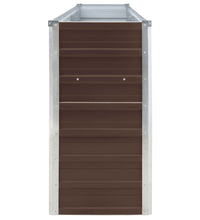 Hochbeet 320 x 40 x 77 cm Verzinkter Stahl Braun