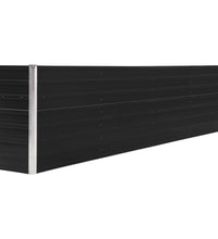 Hochbeet 320 x 40 x 77 cm Verzinkter Stahl Anthrazit
