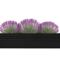 Hochbeet 320 x 40 x 77 cm Verzinkter Stahl Anthrazit