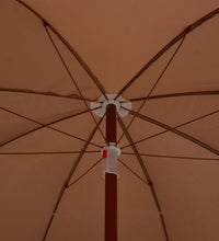Sonnenschirm mit Stahl-Mast 180 cm Taupe
