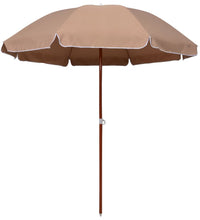 Sonnenschirm mit Stahl-Mast 240 cm Taupe