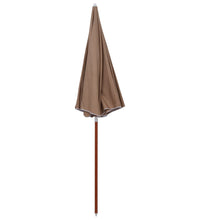 Sonnenschirm mit Stahl-Mast 240 cm Taupe