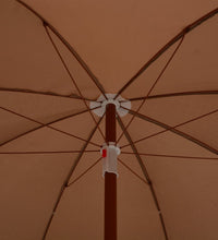 Sonnenschirm mit Stahl-Mast 240 cm Taupe