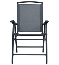 Klappbare Gartenstühle 2 Stk. Textilene Grau