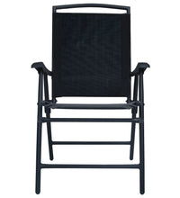 Klappbare Gartenstühle 2 Stk. Textilene Schwarz