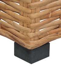 Ecksofa mit Kissen Natürliches Rattan