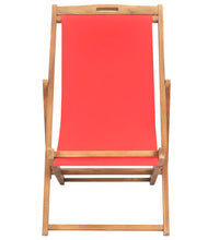 Strandstuhl Klappbar Massivholz Teak Rot