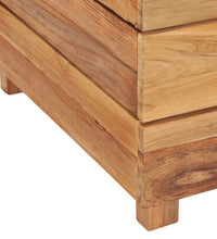 Hochbeet 50x40x38 cm Teak Altholz und Stahl