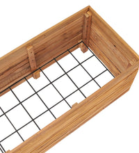 Hochbeet 150x40x38 cm Teak Altholz und Stahl