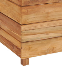 Hochbeet 150x40x38 cm Teak Altholz und Stahl