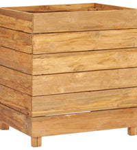 Hochbeet 50x40x55 cm Teak Altholz und Stahl