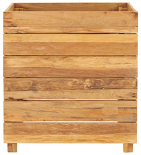 Hochbeet 50x40x55 cm Teak Altholz und Stahl