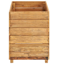 Hochbeet 50x40x55 cm Teak Altholz und Stahl