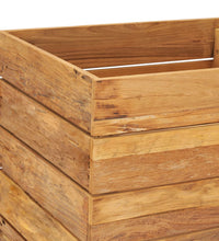 Hochbeet 50x40x55 cm Teak Altholz und Stahl