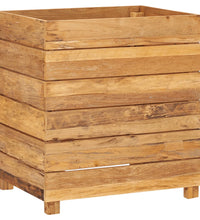 Hochbeet 50x40x55 cm Teak Altholz und Stahl