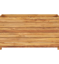 Hochbeet 100x40x55 cm Teak Altholz und Stahl