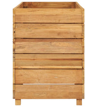 Hochbeet 100x40x55 cm Teak Altholz und Stahl