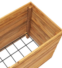 Hochbeet 100x40x55 cm Teak Altholz und Stahl