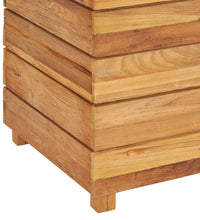Hochbeet 100x40x55 cm Teak Altholz und Stahl