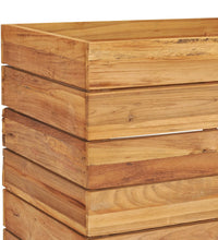 Hochbeet 100x40x55 cm Teak Altholz und Stahl
