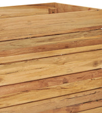 Hochbeet 150x40x55 cm Teak Altholz und Stahl