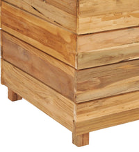 Hochbeet 150x40x55 cm Teak Altholz und Stahl
