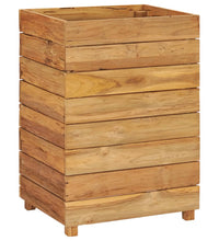 Hochbeet 50x40x72 cm Teak Altholz und Stahl