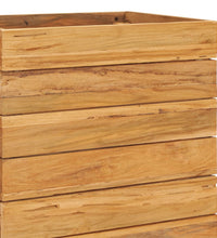 Hochbeet 50x40x72 cm Teak Altholz und Stahl