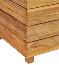 Hochbeet 50x40x72 cm Teak Altholz und Stahl