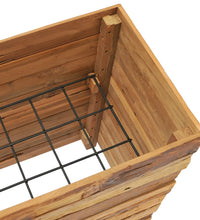 Hochbeet 100x40x72 cm Teak Altholz und Stahl