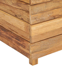 Hochbeet 100x40x72 cm Teak Altholz und Stahl