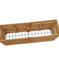 Hochbeet 150x40x72 cm Teak Altholz und Stahl