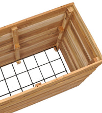 Hochbeet 150x40x72 cm Teak Altholz und Stahl