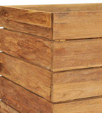 Hochbeet 150x40x72 cm Teak Altholz und Stahl