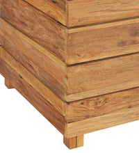 Hochbeet 150x40x72 cm Teak Altholz und Stahl