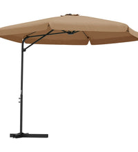 Sonnenschirm mit Stahl-Mast 300 cm Taupe
