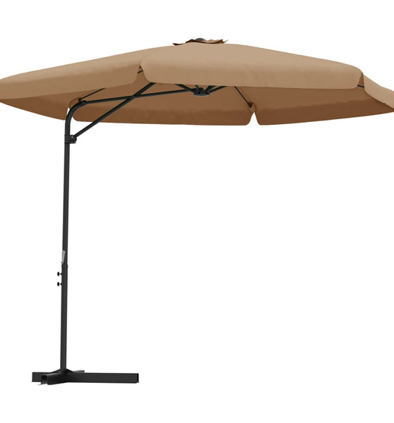 Sonnenschirm mit Stahl-Mast 300 cm Taupe