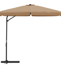 Sonnenschirm mit Stahl-Mast 300 cm Taupe
