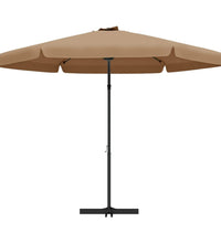 Sonnenschirm mit Stahl-Mast 300 cm Taupe