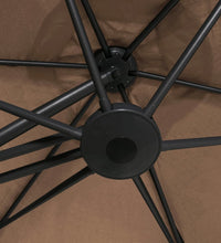 Sonnenschirm mit Stahl-Mast 300 cm Taupe