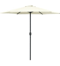 Sonnenschirm mit Aluminium-Mast 270x246 cm Sandweiß