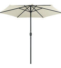 Sonnenschirm mit Aluminium-Mast 270x246 cm Sandweiß