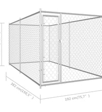 Outdoor-Hundezwinger 382x192x185 cm