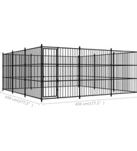 Outdoor-Hundezwinger 450×450×185 cm