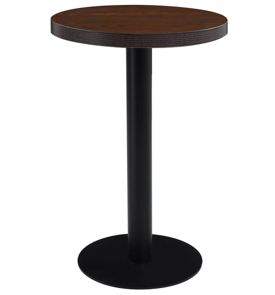 Bistrotisch Dunkelbraun 50 cm MDF