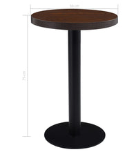 Bistrotisch Dunkelbraun 50 cm MDF