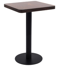 Bistrotisch Dunkelbraun 50x50 cm MDF