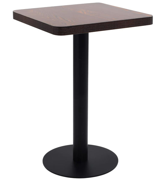 Bistrotisch Dunkelbraun 50x50 cm MDF