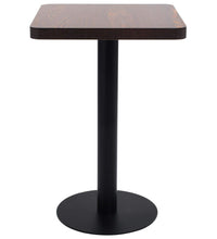 Bistrotisch Dunkelbraun 50x50 cm MDF