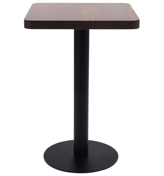 Bistrotisch Dunkelbraun 50x50 cm MDF